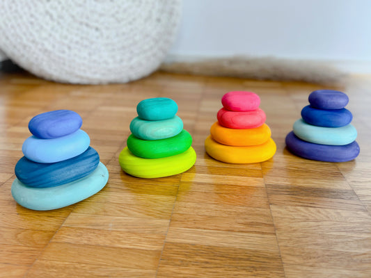 Stapelsteine aus Holz - Montessori - Hoppe Reiter