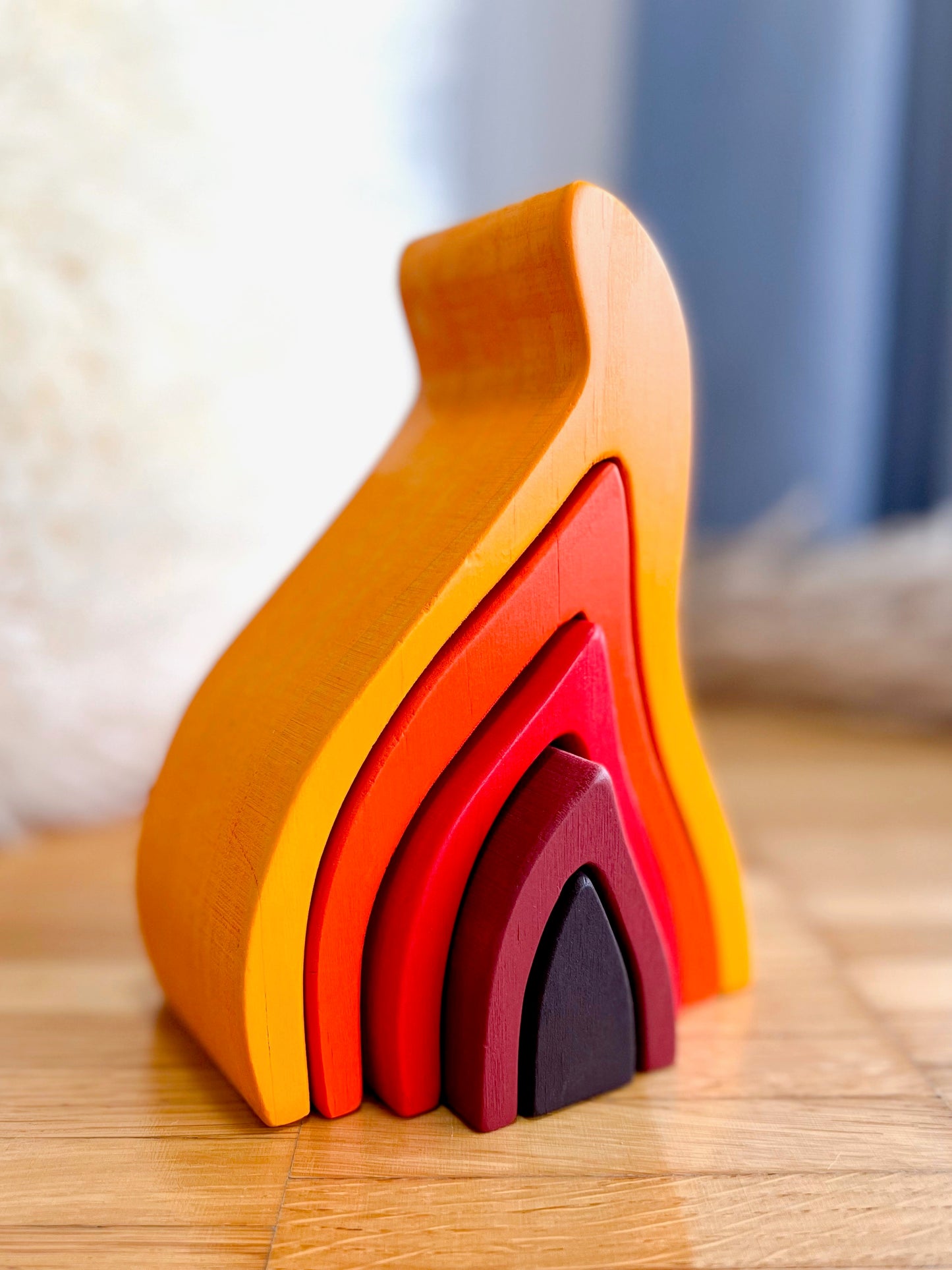 Flamme aus Holz - Montessori - Hoppe Reiter