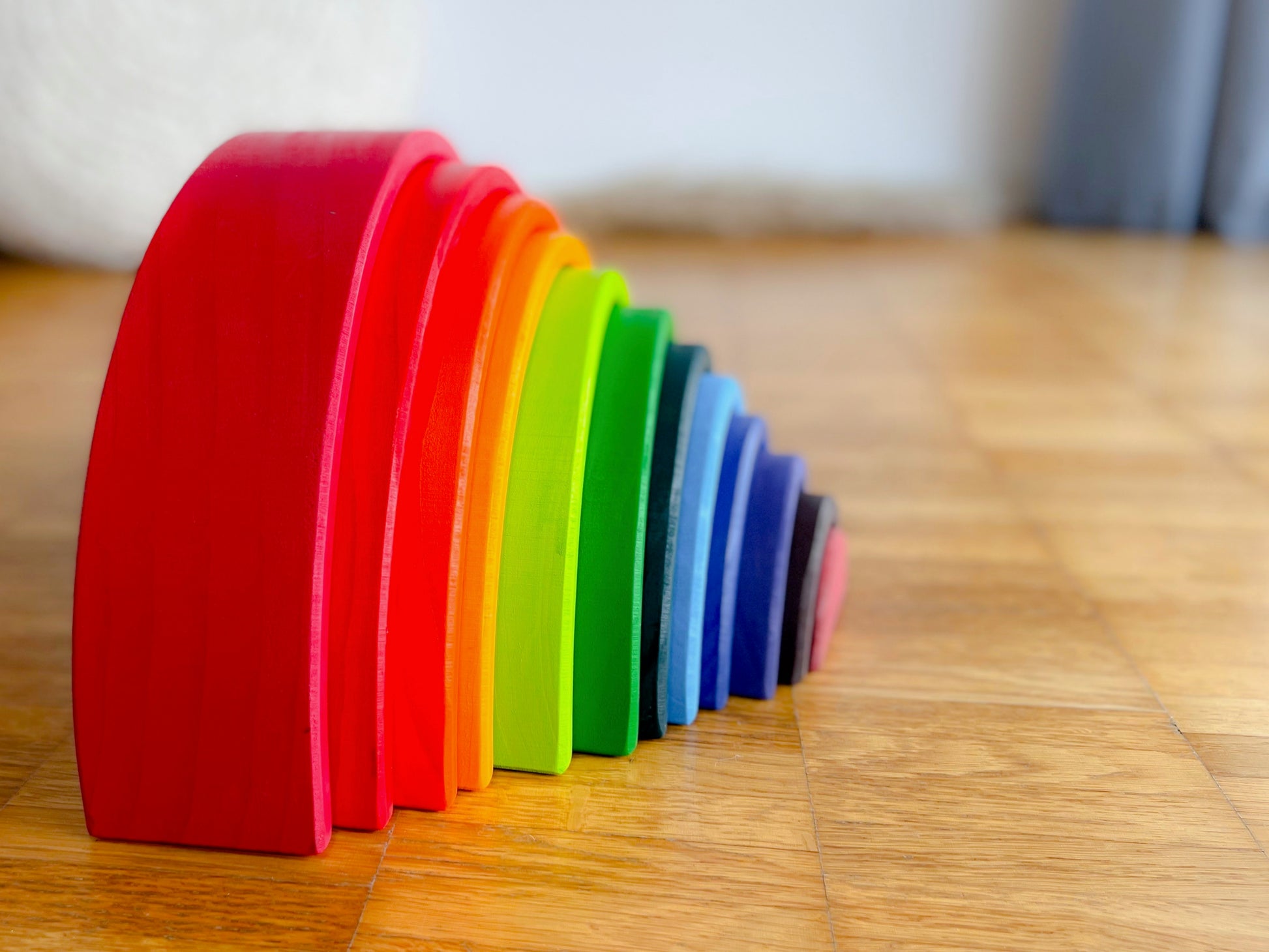 Regenbogen aus Holz - Montessori - Hoppe Reiter