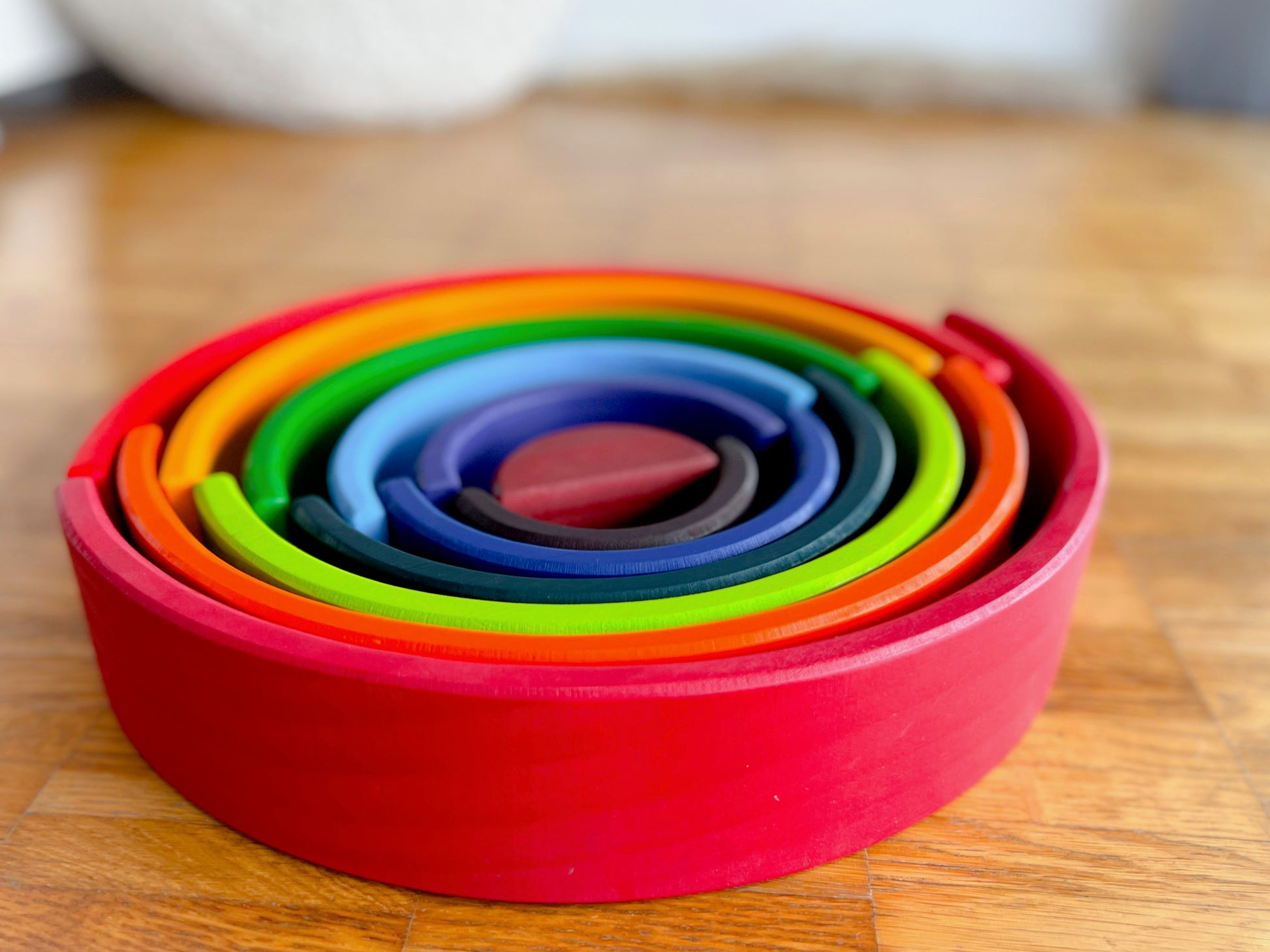 Regenbogen aus Holz - Montessori - Hoppe Reiter