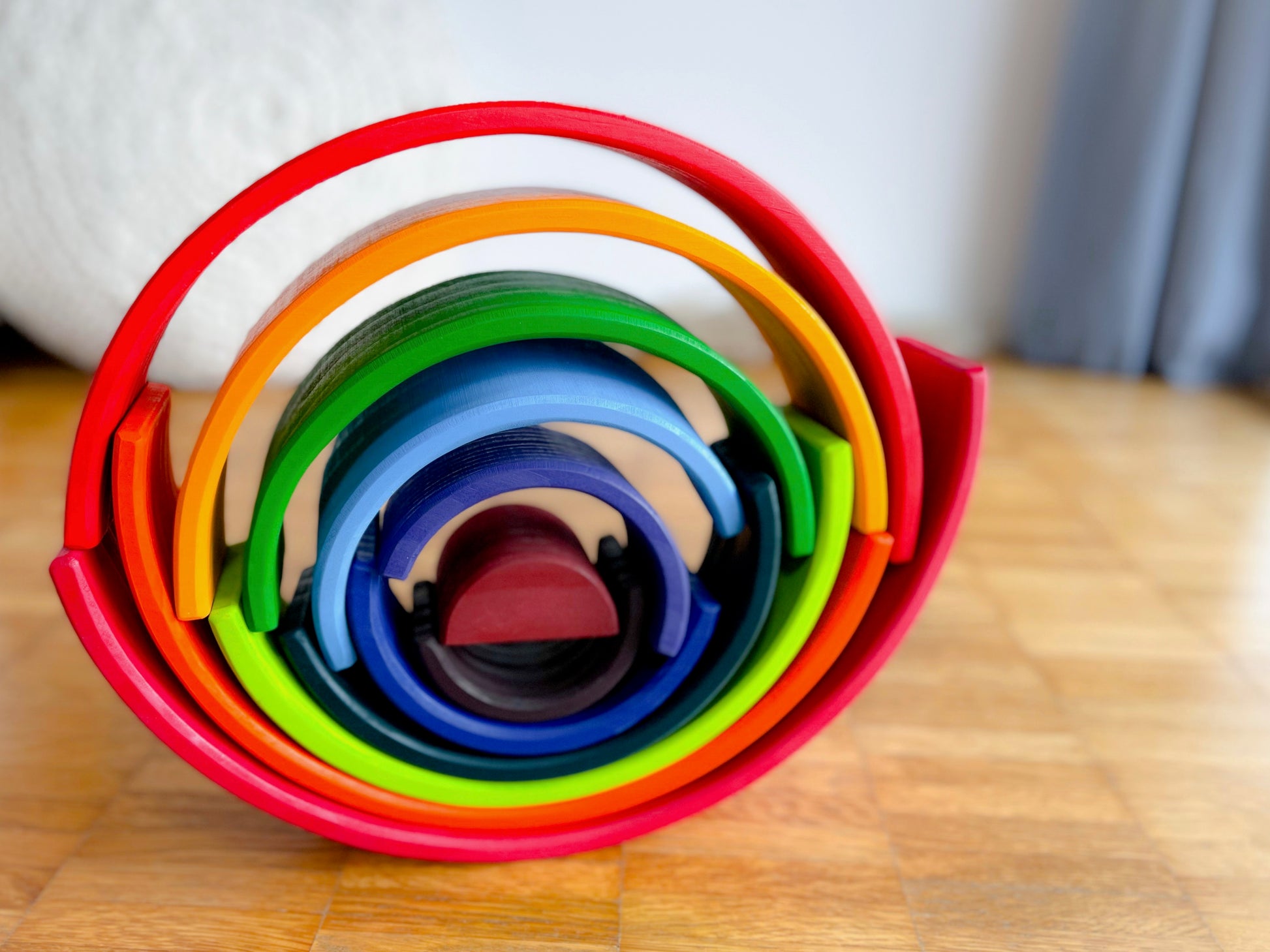 Regenbogen aus Holz - Montessori - Hoppe Reiter