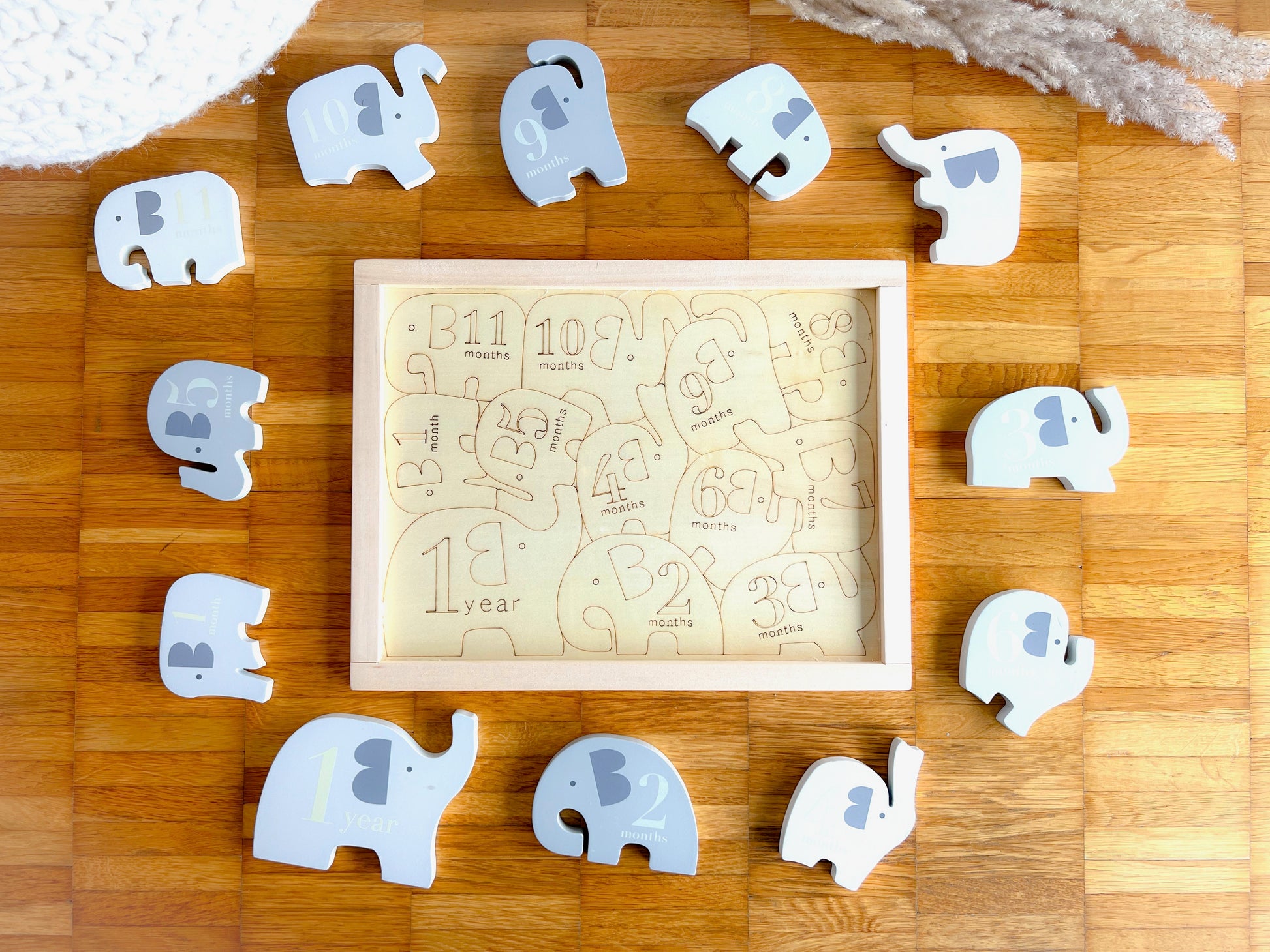 Elefanten Puzzle aus Holz - Hoppe Reiter