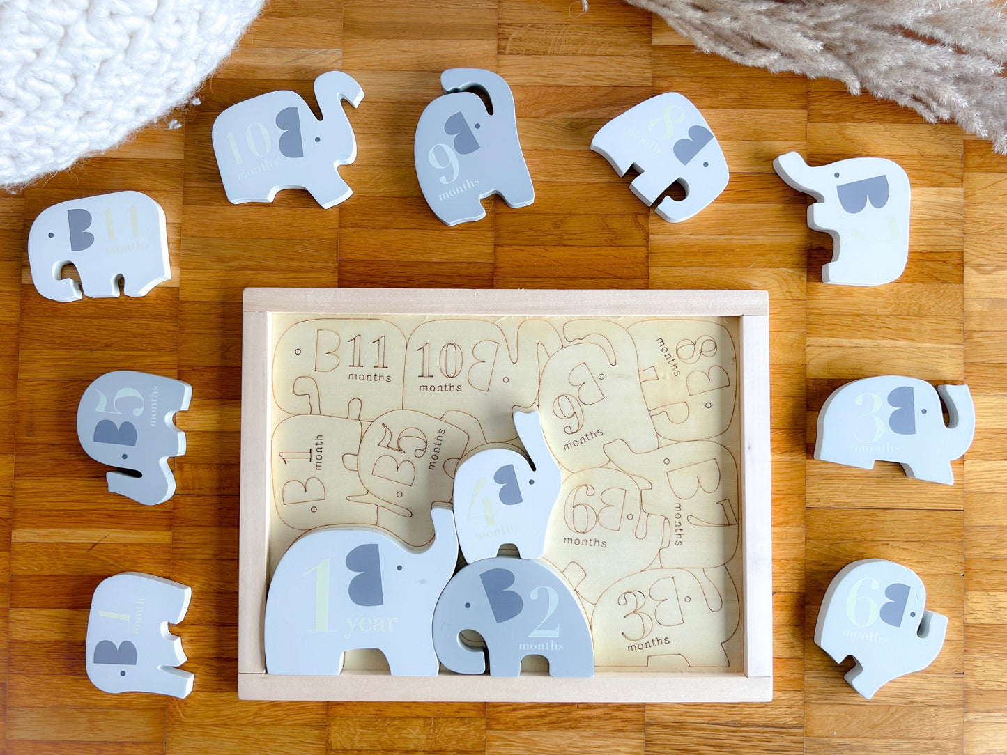 Elefanten Puzzle aus Holz - Hoppe Reiter