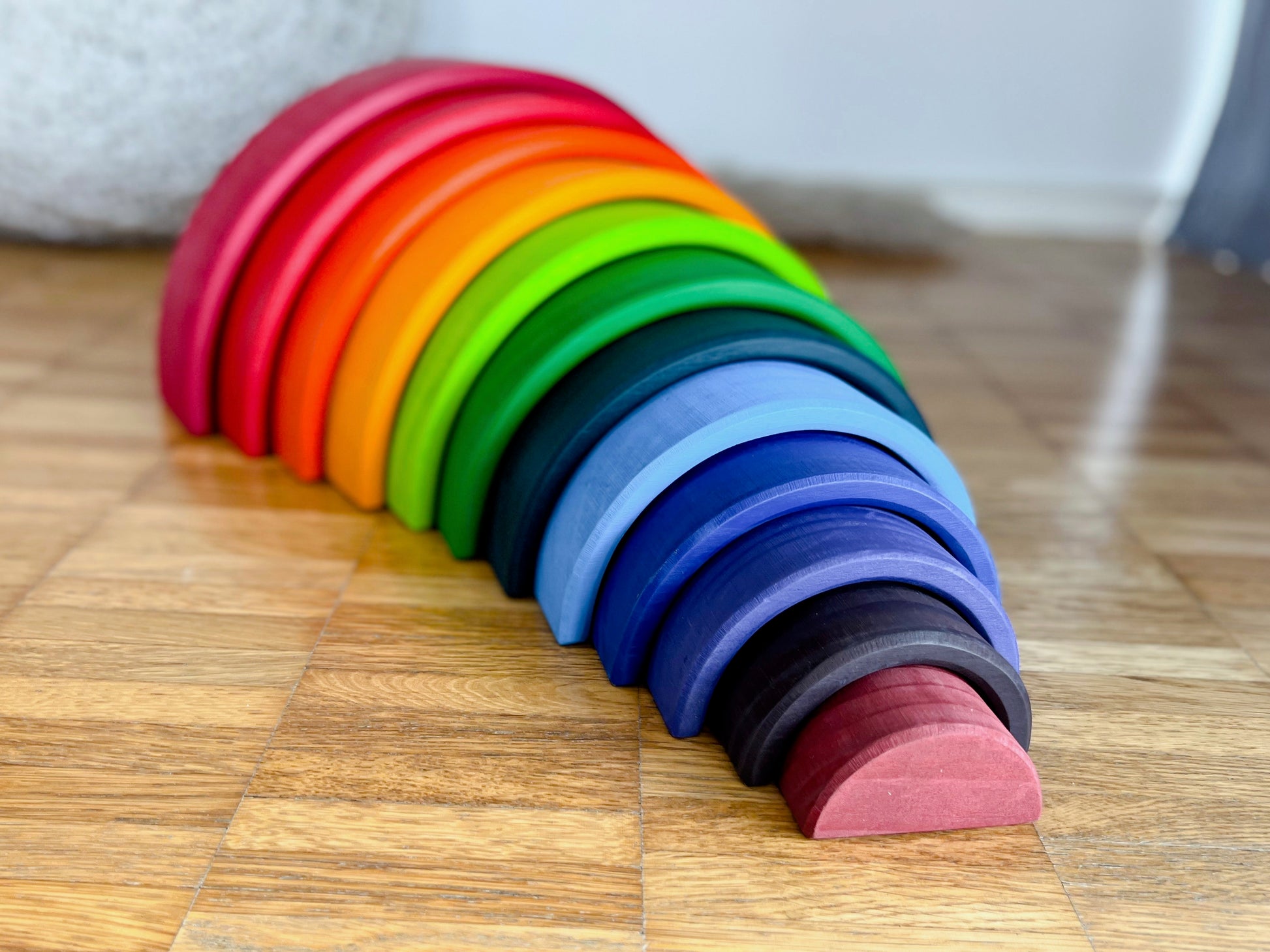 Regenbogen aus Holz - Montessori - Hoppe Reiter