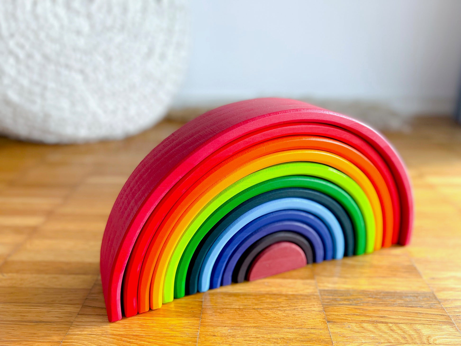 Regenbogen aus Holz - Montessori - Hoppe Reiter